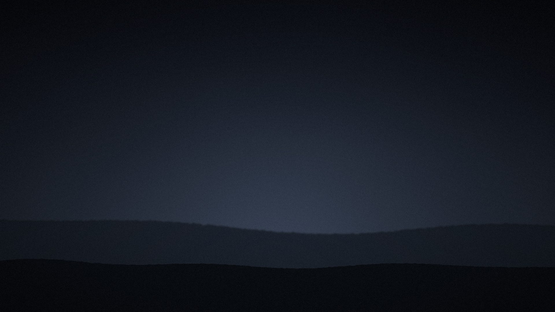 Conceptual illustration of a hazy dusk horizon over layered ridgelines.