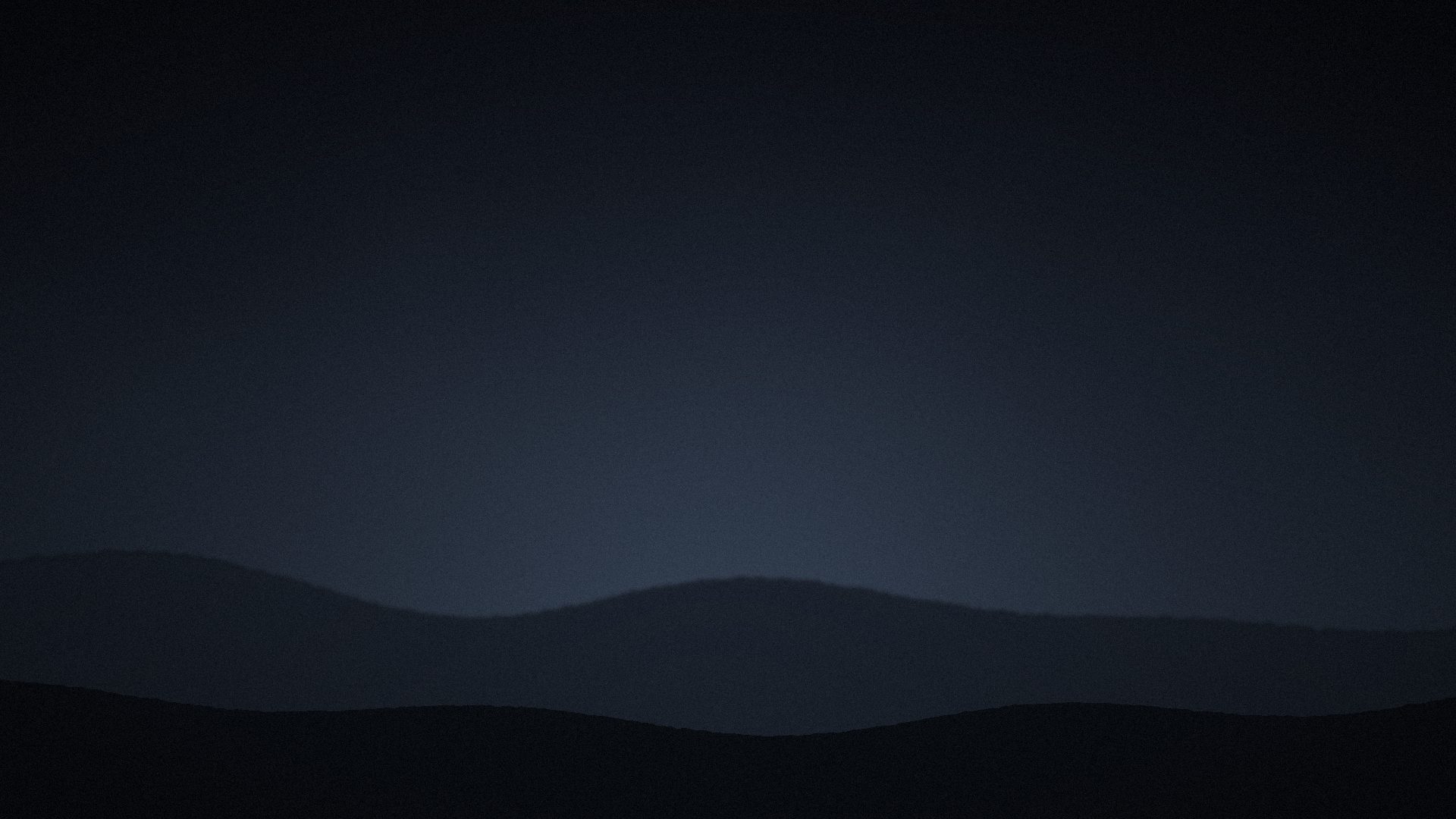 Conceptual illustration of a dusk horizon with soft light rising behind distant ridgelines.